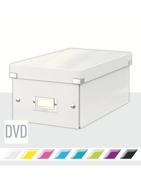 Leitz Oppbevaringsboks Click & Store  WOW DVD Hvit