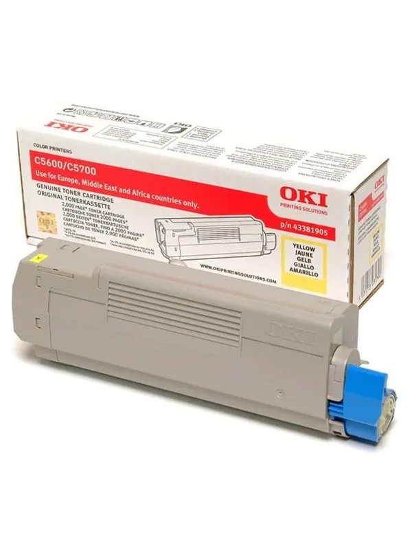 OKI 43381905 Toner Yellow - Laser toner Yellow
