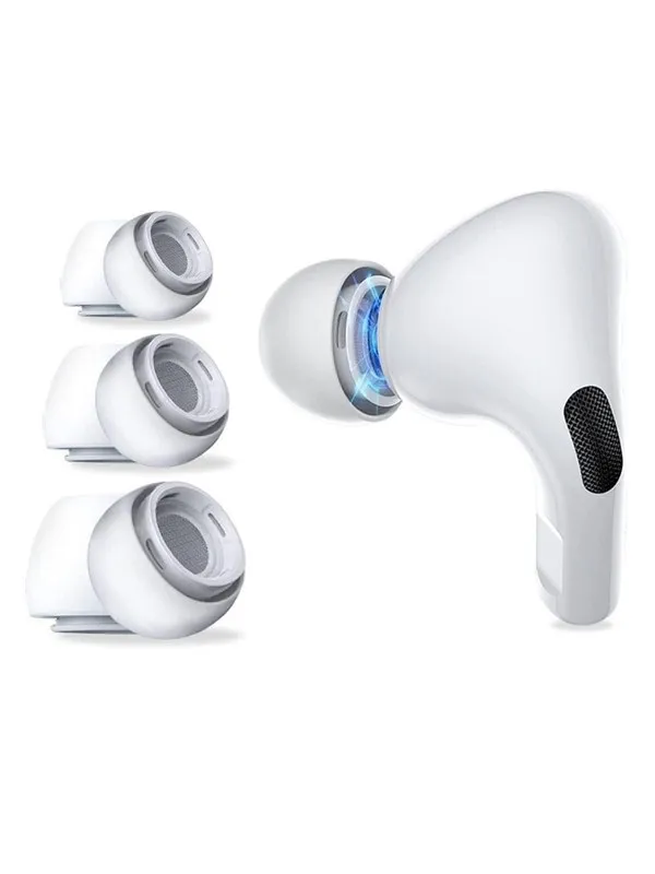 Tech-Protect  Ear Tips for AirPods Pro 1/2 in sizes S/M/L - White (3 pcs)