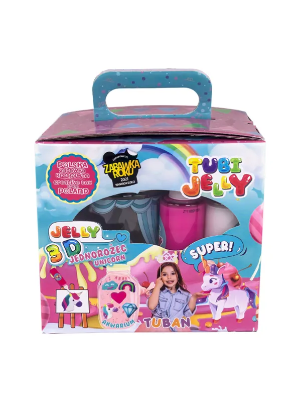 Tuban Tubi Jelly sett med 6 farger og lite akvarium -