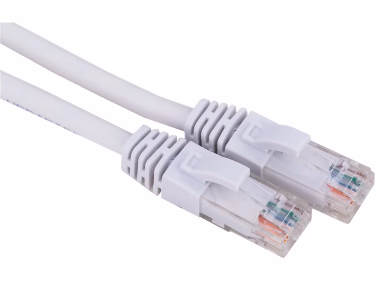 Nettverkskabel Cat6 hvit 2m