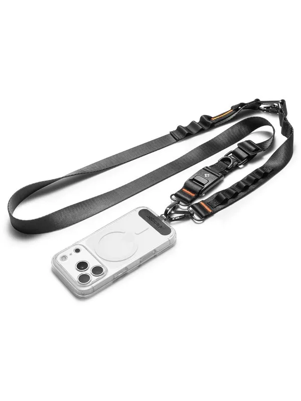 Spigen Universal Crossbody Lanyard Strap Strap 1P + ConTag 1P + Connector 2P DA30M - black