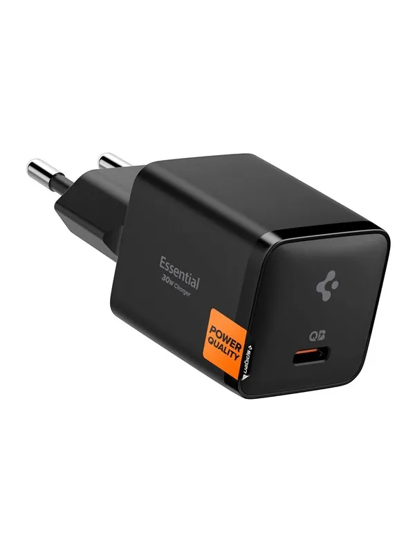 Spigen Essential 30W Wall Charger EE301EU - all black