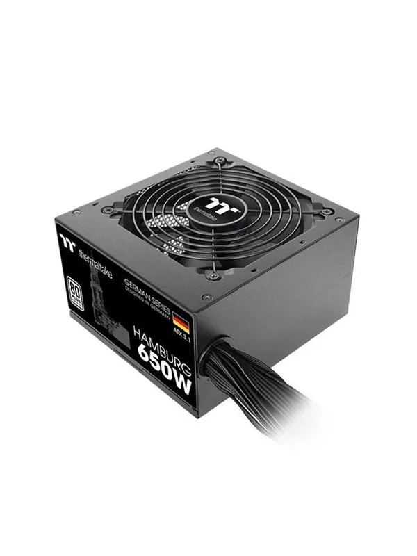 Thermaltake HAMBURG power supply unit Strømforsyning (PSU) - 650 Watt - ATX - 80 Plus Ja