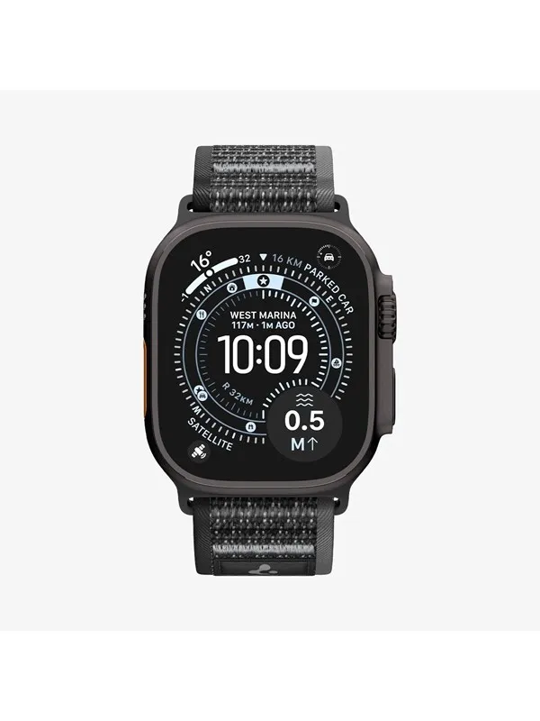 Spigen Athlex Air 2 Active Band - black gray - Apple Watch 49mm/46mm/45mm/44mm