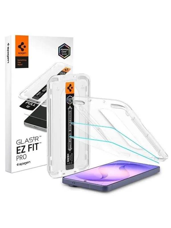 Spigen Glass tR EZ Fit Pro Anti Reflection 2 Pack - transparency - Samsung Galaxy S26