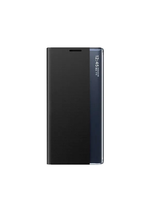 Hurtel New Sleep View Case with Flap and Stand for Samsung Galaxy A35 - Black