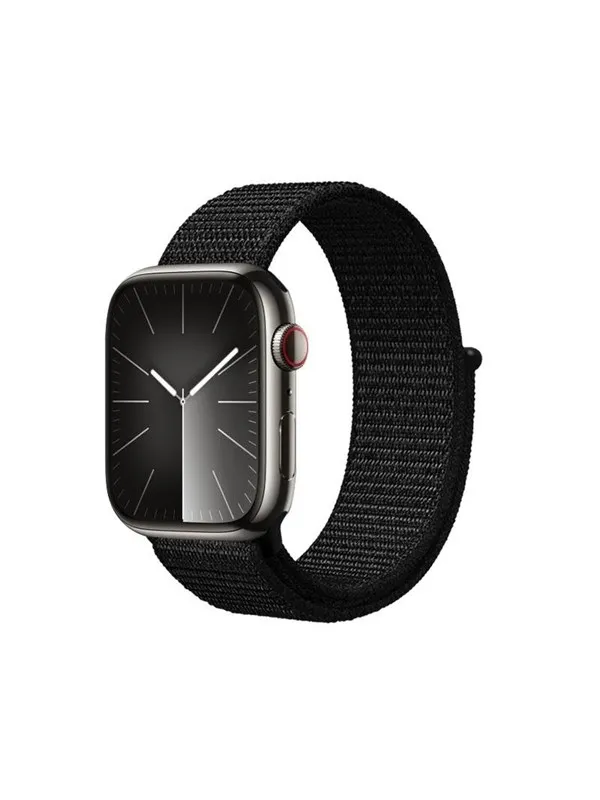 CRONG Nylon Reflex - Sport Band for Apple Watch 44/45/46/49 mm (Black)