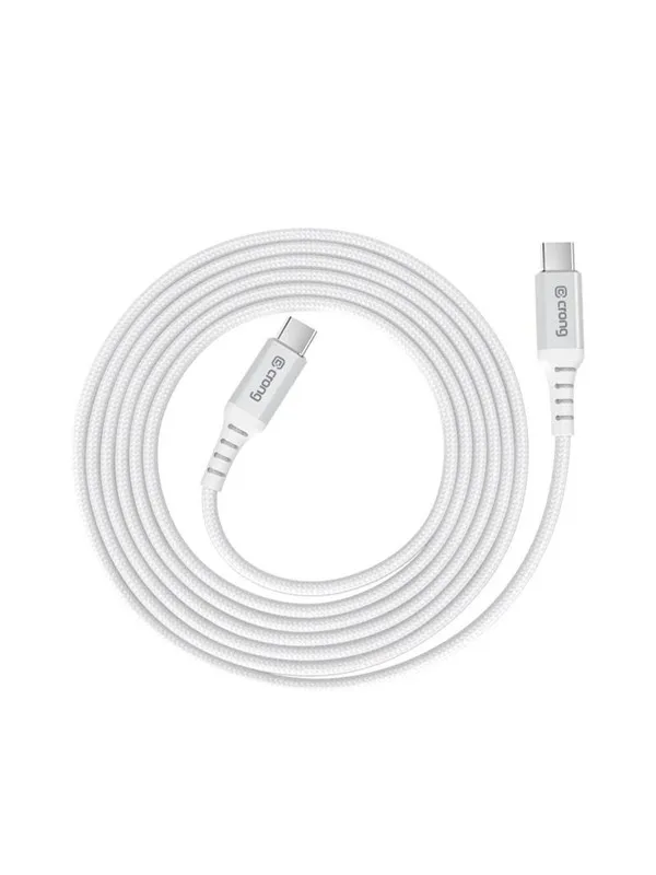 CRONG Armor Link - 100W PD 5A USB-C to USB-C Cable 200cm (White)