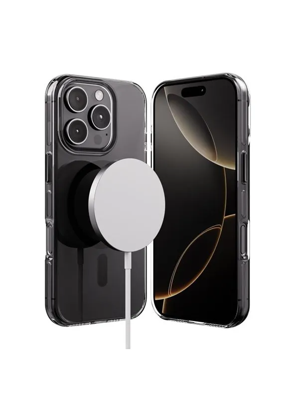 CRONG Clear MAG Pro - iPhone 16 Pro MagSafe Case (Black)