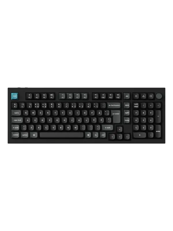Keychron Q5 Ultra 96% 8K Wireless Tri-Mode - POM Red - Gamingtastatur - Nordisk - Svart