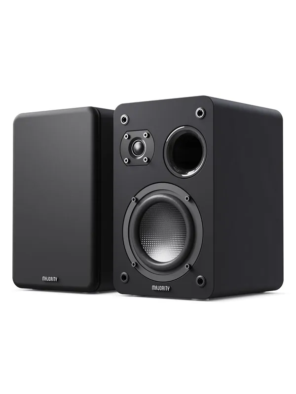 Majority D70X Passive Bookshelf Speakers - Black