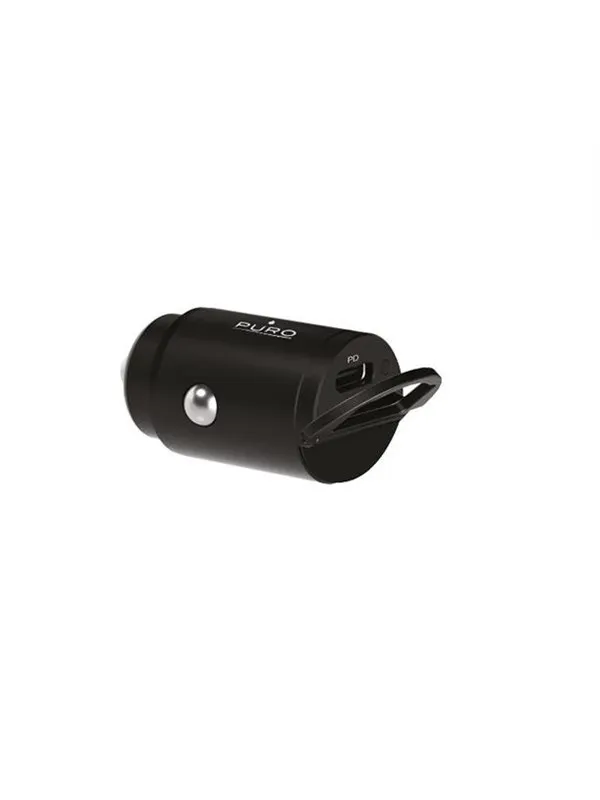 Puro Mini 20W USB-C Car Charger - Black
