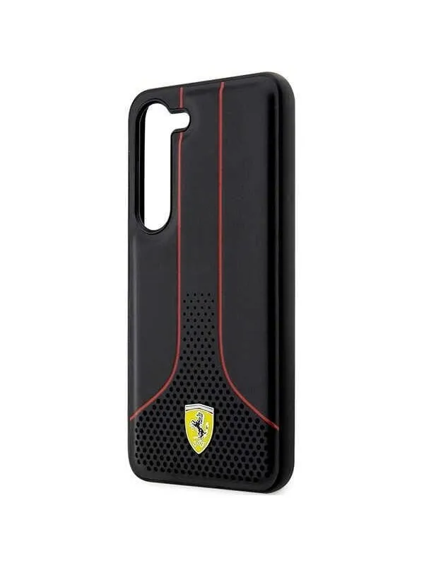 Ferrari Perforated 296 P Case for Samsung Galaxy S23 - Black