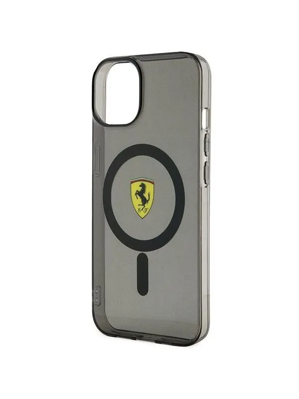 Ferrari Translucent MagSafe Case for iPhone 14 Plus - Black