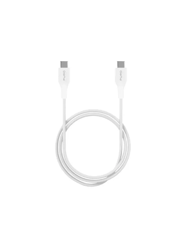 Puro Plain USB-C - USB-C Power Delivery Cable 2m - White
