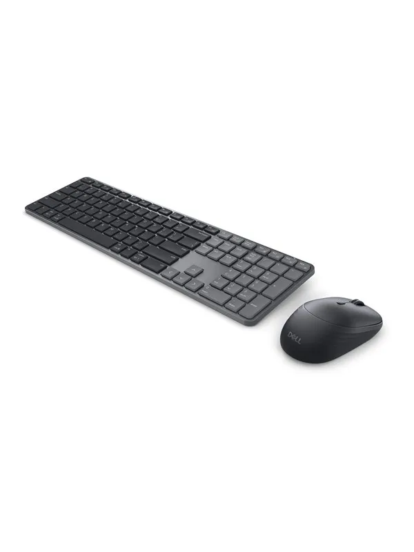 Dell Pro 7 KM726 - keyboard and mouse set - Slim - QWERTY - Pan Nordic - graphite Input Device - Tastatur & Mussett - Nordisk - Svart