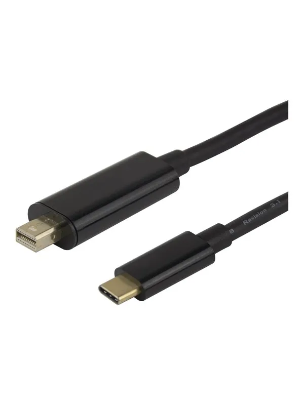 Deltaco - DisplayPort cable - USB-C to Mini DisplayPort - 1 m