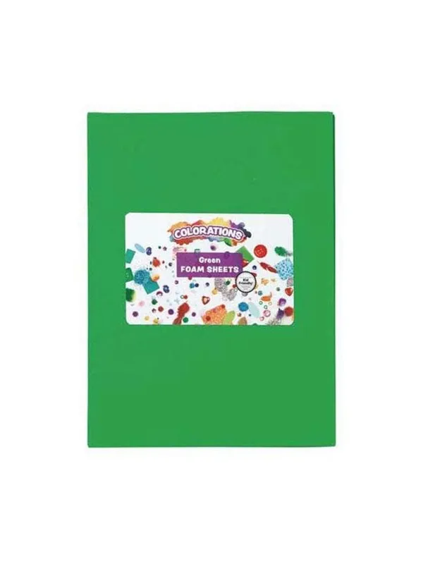 Colorations - Foam Sheets Green 10 pcs.