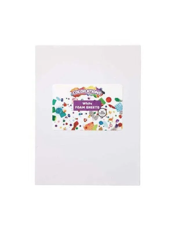 Colorations - Foam Sheets White 10pcs.