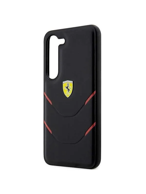 Ferrari Hot Stamp Lines Case for Samsung Galaxy S23+ - Black