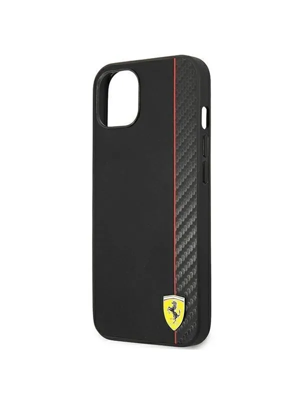 Ferrari Carbon Case for iPhone 14 Plus - Black
