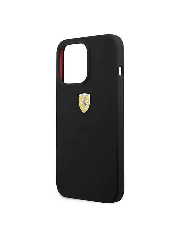 Ferrari Silicone Case for iPhone 13 Pro / iPhone 13 - Black