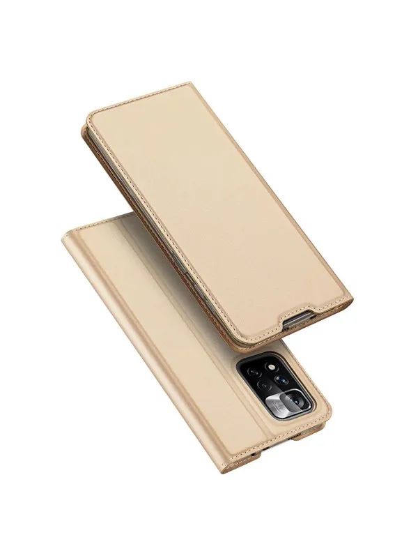 Dux Ducis Skin Pro Holster Case Flip Cover Poco M4 Pro 5G Gold