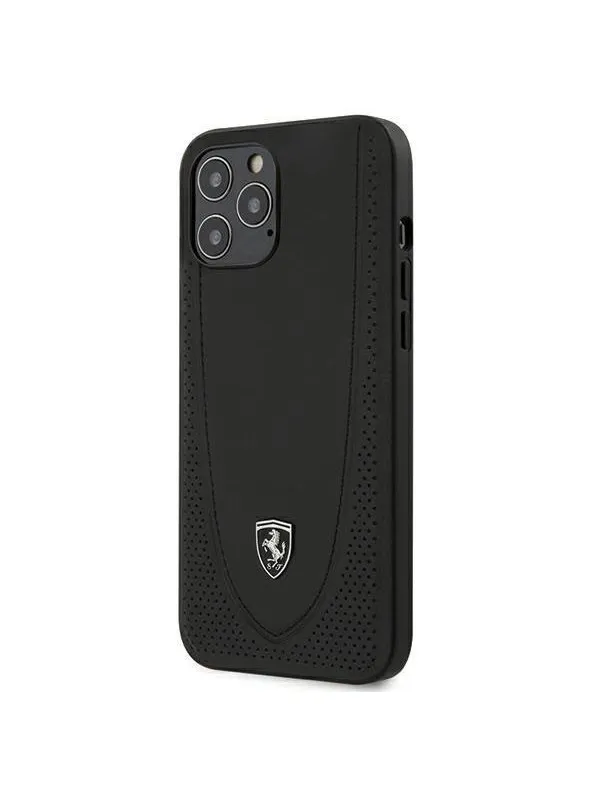 Ferrari Off Track Perforated Case for iPhone 12 Pro Max - Black