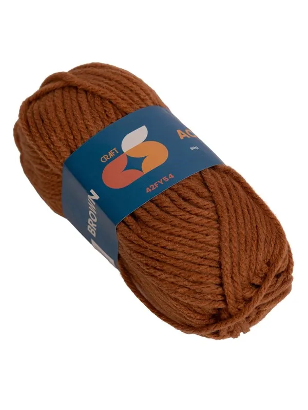 Colorations - Acrylgaren 4 mm - 50gr - Bruin