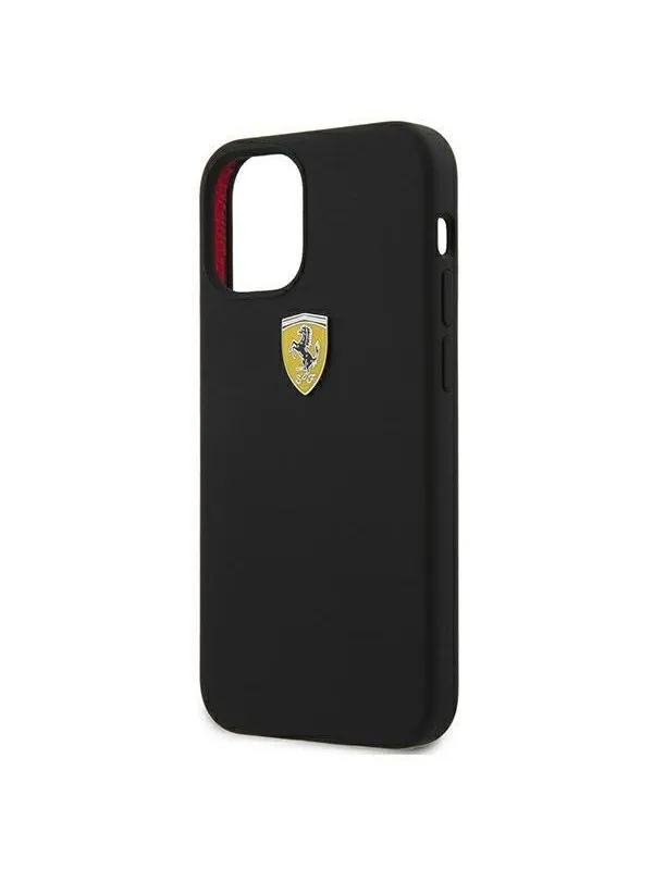 Ferrari On Track Silicone Case for iPhone 12 mini - Black