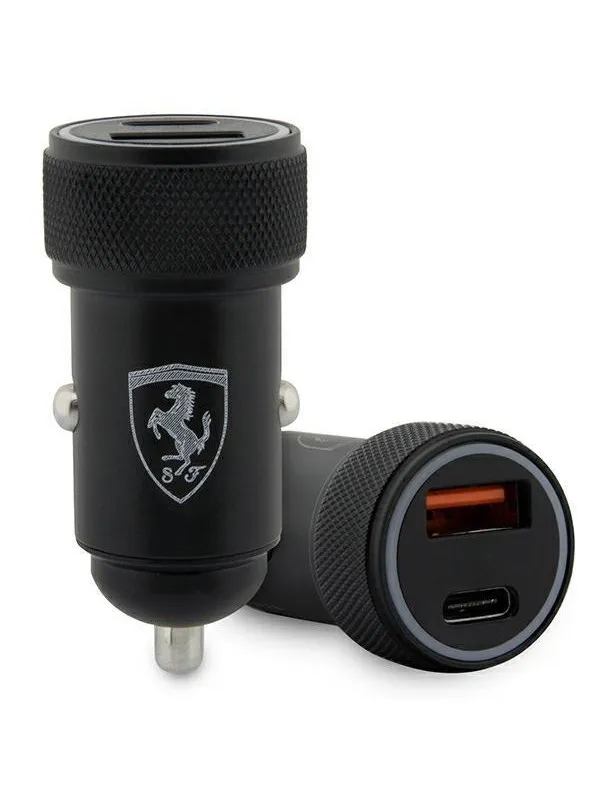 Ferrari PD-QC 3.0 20W Fast Charge Car Charger - Black
