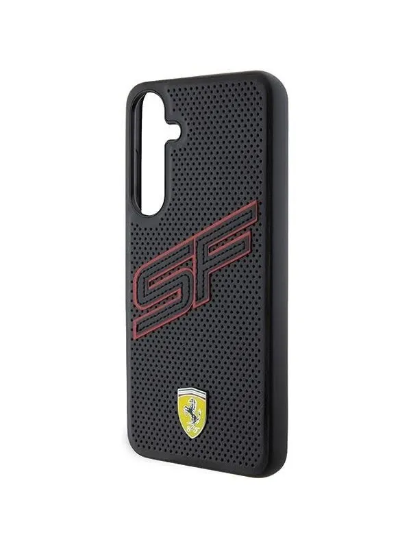Ferrari Big SF Perforated Case for Samsung Galaxy S24+ - Black