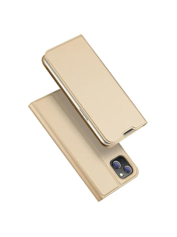 Dux Ducis  Skin Pro Holster Case Flip Cover iPhone 14 Plus Gold