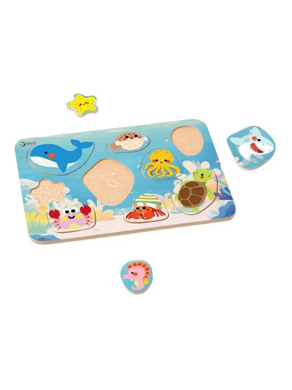 Classic World Wooden Puzzle Ocean - 9 pcs. Tre