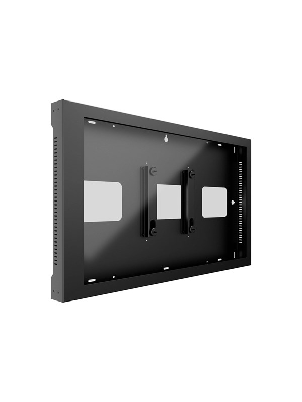 Multibrackets M Pro Series enclosure - for digital signage display - indoor landscape - black (RAL 9005) - Max 30 kg - recommended for 55"
