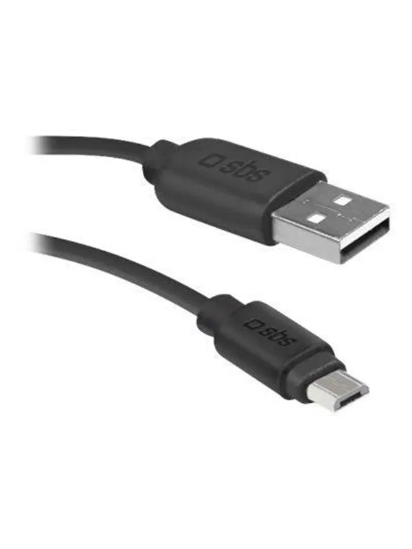 SBS TECABLEMICRO2K USB-A - Micro-USB Cable 2 m - Black