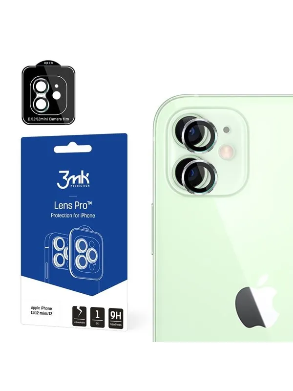 3mk Lens Protection Pro iPhone 11/12/12 Mini Camera lens protection with mounting frame 1 pc.