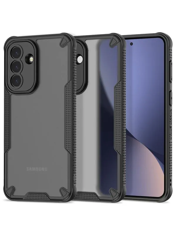 Tech-Protect  Rugged Shield Case for Samsung Galaxy A57 5G - Translucent Black