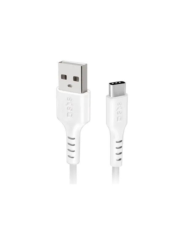 SBS TECABLEMICROC15W USB-A - USB-C Cable 1.5m - White