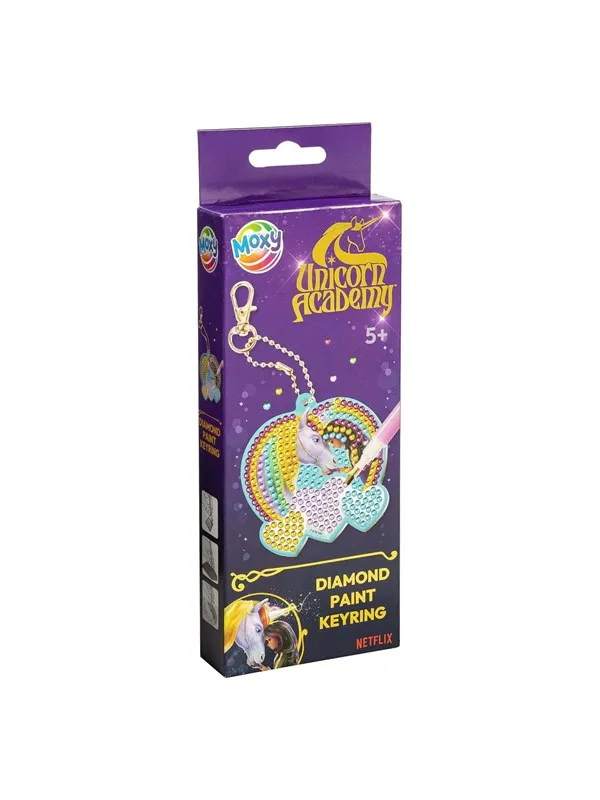 Creative Craft Group Unicorn Academy Diamond Painting Keychain - 20.5x7.5 cm