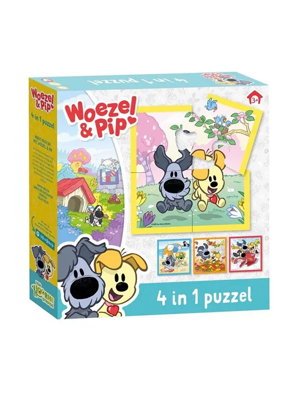 Bambolino Toys Woezel & Pip 4-1 Puzzle Gulv