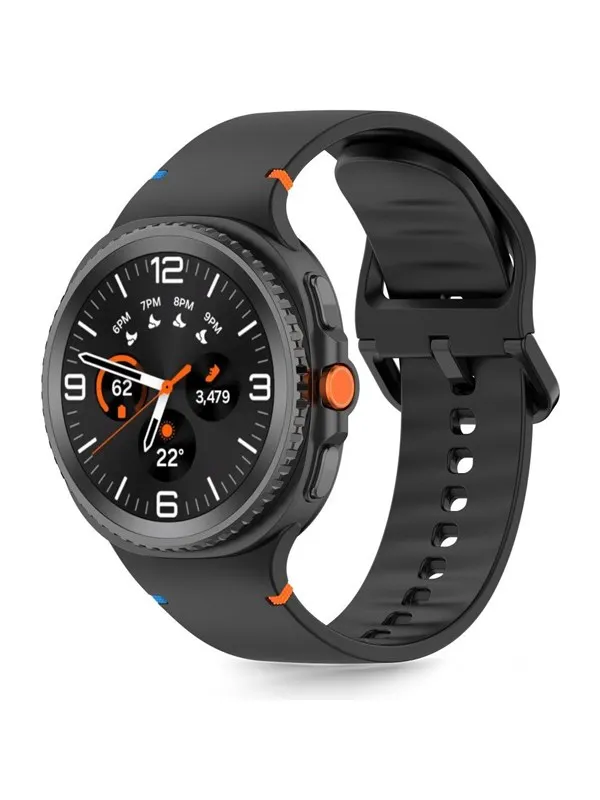 Tech-Protect  Silicone Strap for Samsung Galaxy Watch 40 / 44 / 46 mm - Black