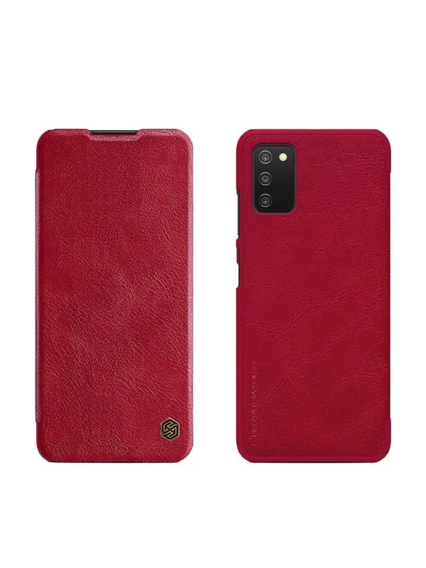Nillkin Qin Leather Holster Case for Samsung Galaxy A03s Red