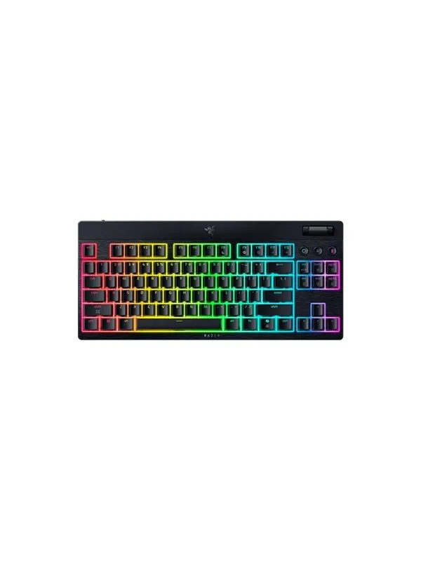 Razer BlackWidow V4 Low-Profile TKL HyperSpeed - Yellow Mechanical - Gamingtastatur - Uten numpad - Engelsk (USA) - Svart