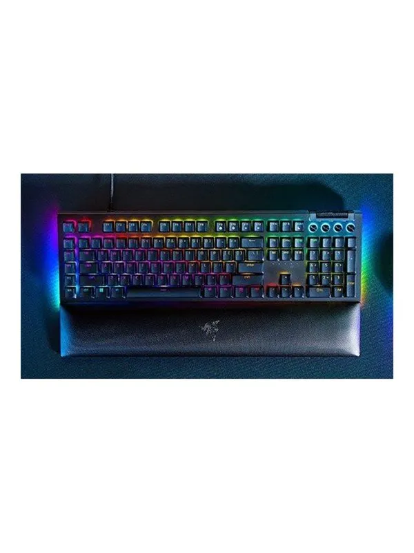 Razer BlackWidow V4 - Green Mechanical (Clicky) - Gamingtastatur - Engelsk (USA) - Svart