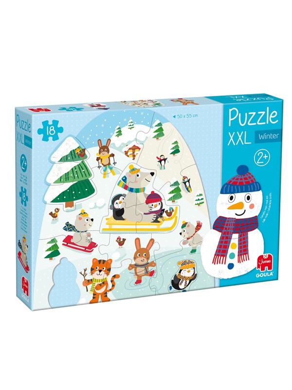 Jumbo Goula Puzzle XXL Winter - 18pcs. Gulv