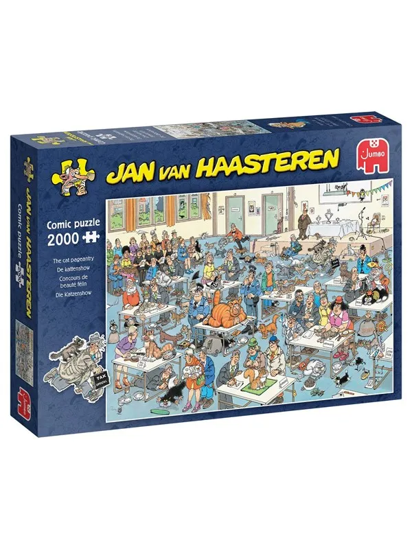 Jumbo Jan van Haasteren Jigsaw Puzzle - The Cat Show 2000 pcs. Gulv