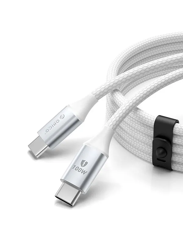 ORICO CDX 100W 5A Power Delivery USB-C - USB-C 1m Cable - White