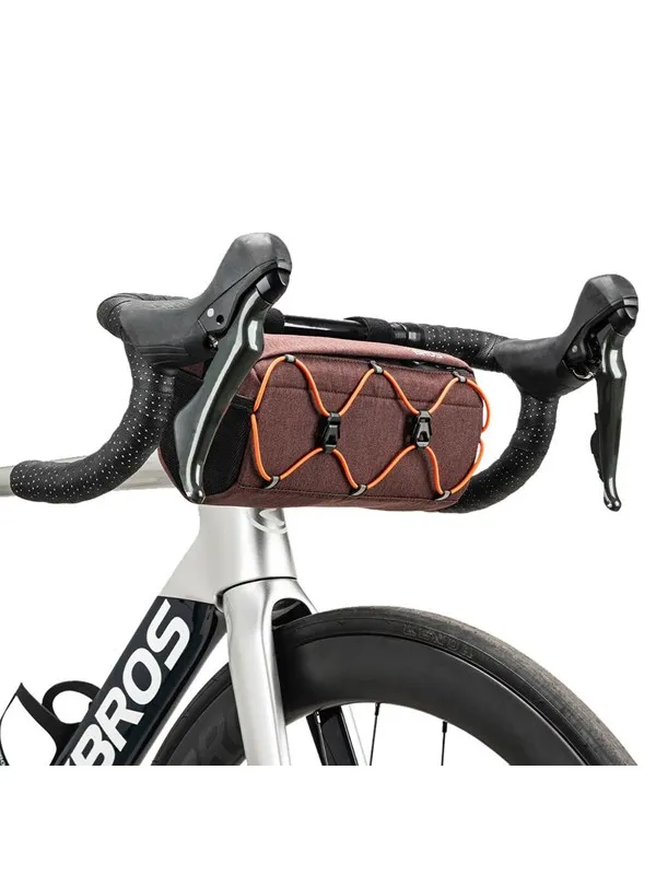 Rockbros 30110054003 Handlebar Bicycle Bag 2.2L - Brown